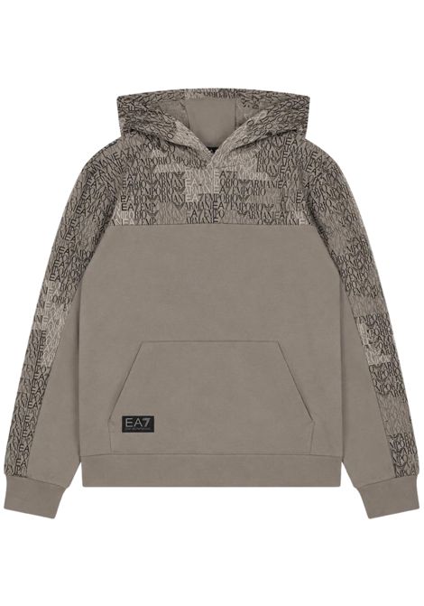 Felpa bambino grigia in cotone EMPORIO ARMANI | 7B000382GRIGIO